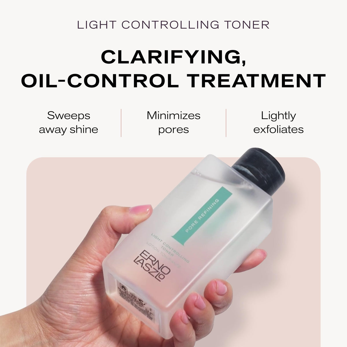 Close-up of Erno Laszlo label highlighting formula details and ingredient clarity