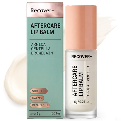 Escentile front packaging showing arnica lip balm for calming recovery
