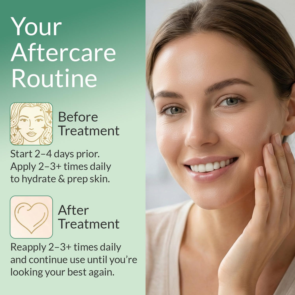 Escentile Recover+ displayed on bathroom vanity for daily at-home aftercare routine