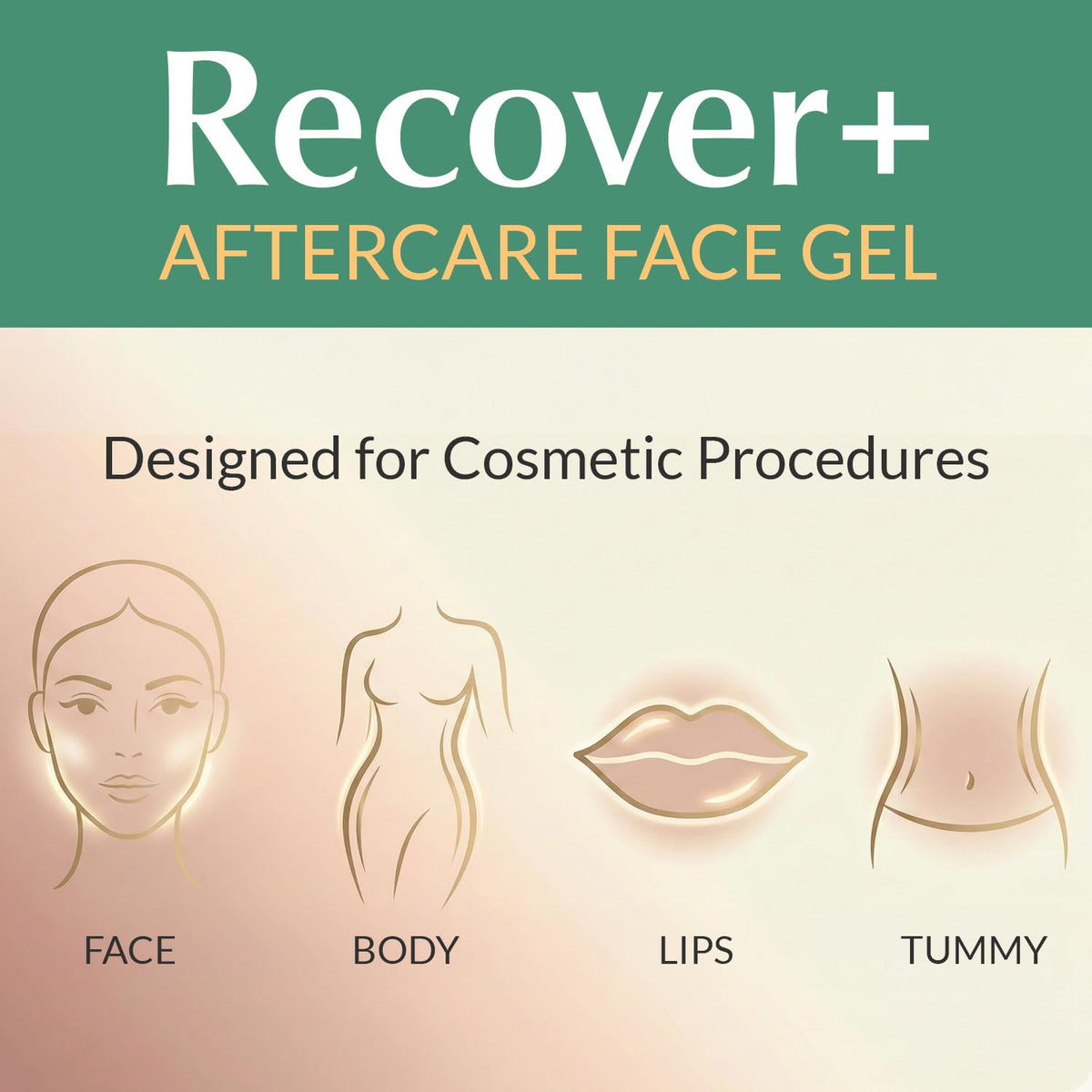 Escentile professional clinic counter with Recover+ bottle signalling spa-grade quality