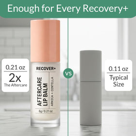 Escentile tube held in hand showing compact 0.21 oz travel size