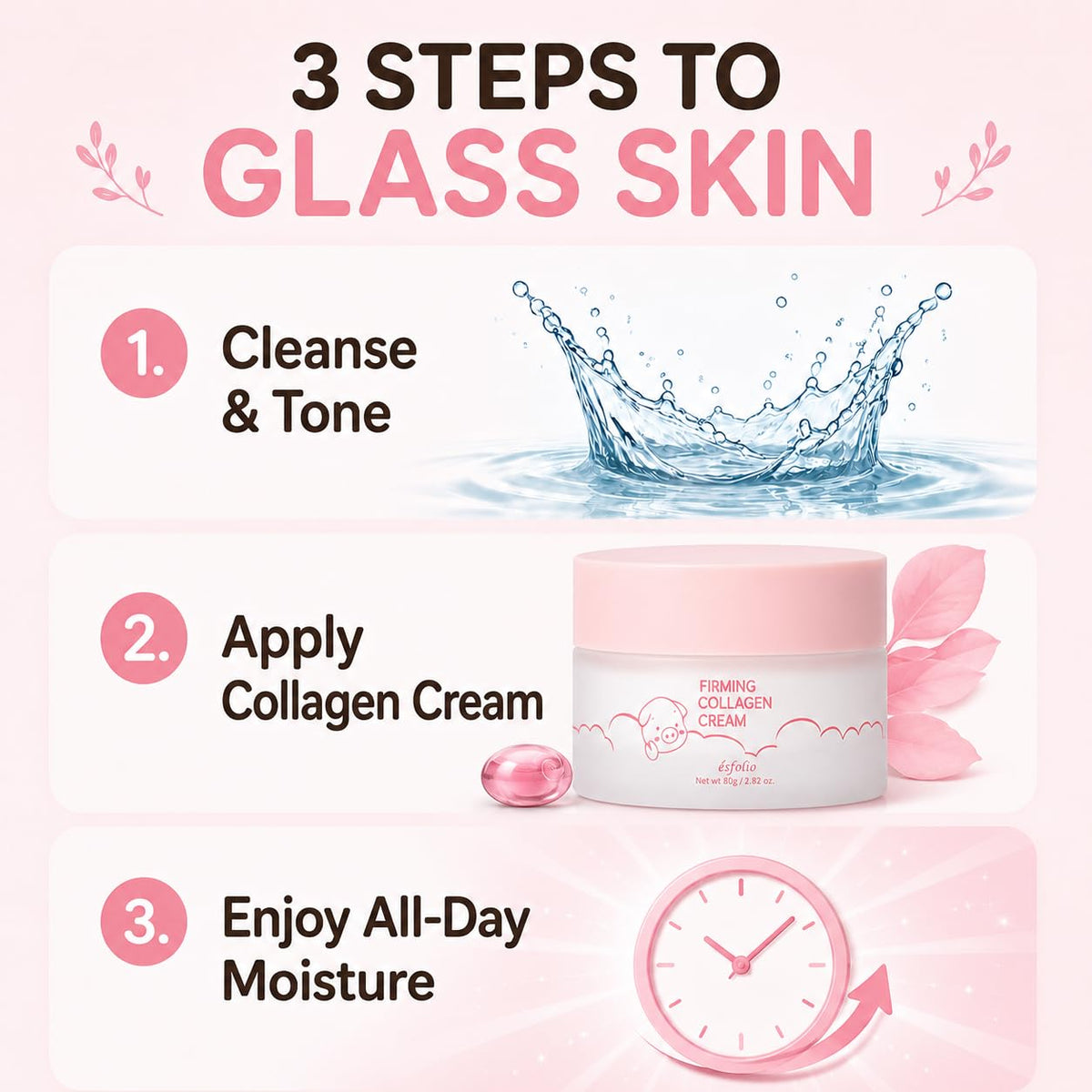 esfolio cream on fingertip demonstrating lightweight absorption benefit