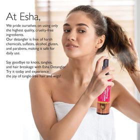 Esha ingredient label close-up highlighting jojoba oil benefit