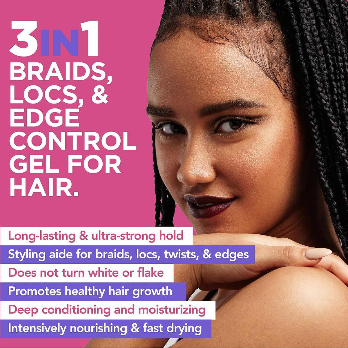 Esha Slick N Slay smoothing mature locs for defined, glossy finish