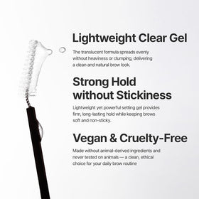 Espoir angled applicator close-up for precise brow shaping benefit