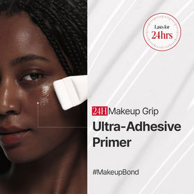 Espoir applying primer on face showing immediate smoothing benefit for makeup prep