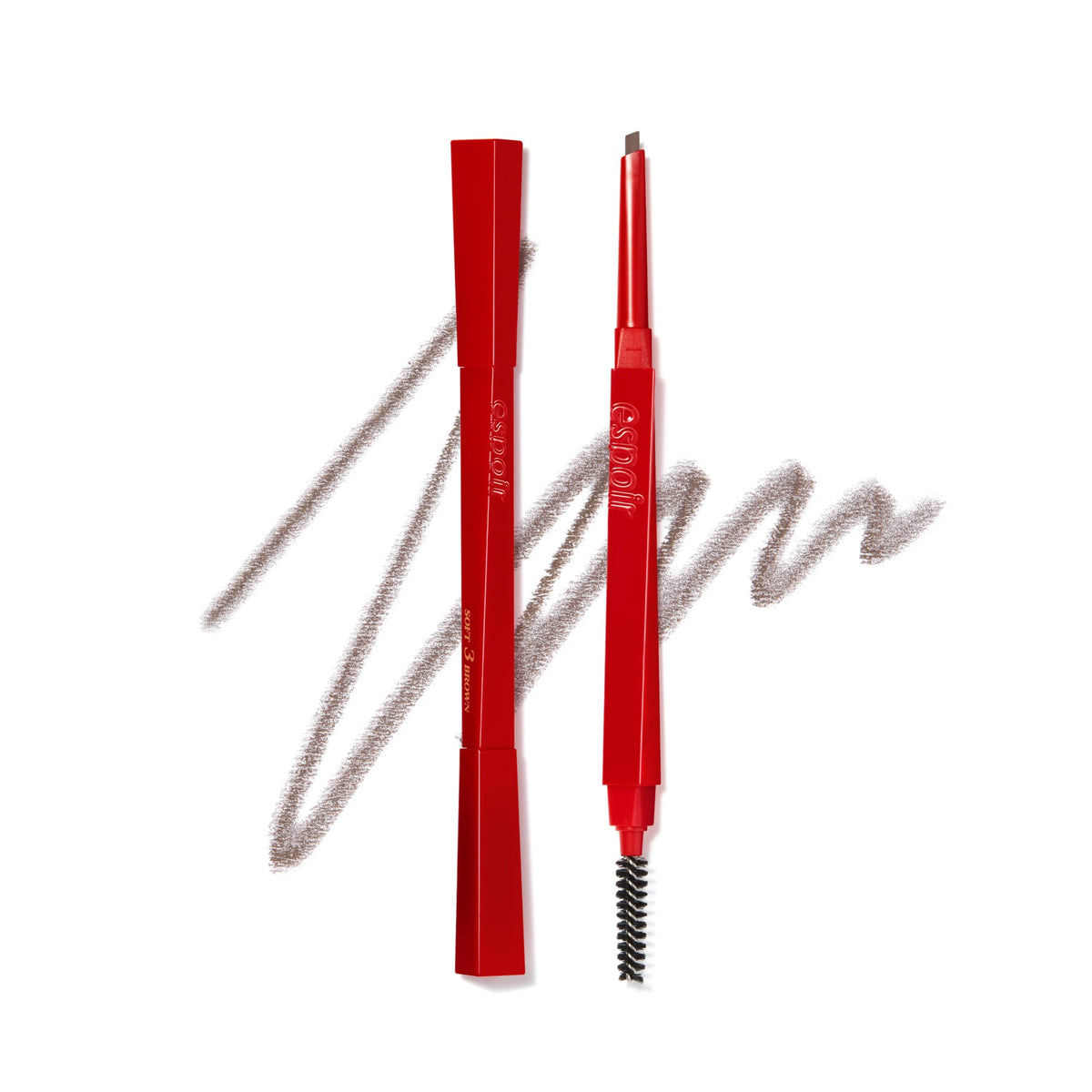 Espoir pencil front packaging showing product and shade, neat professional look