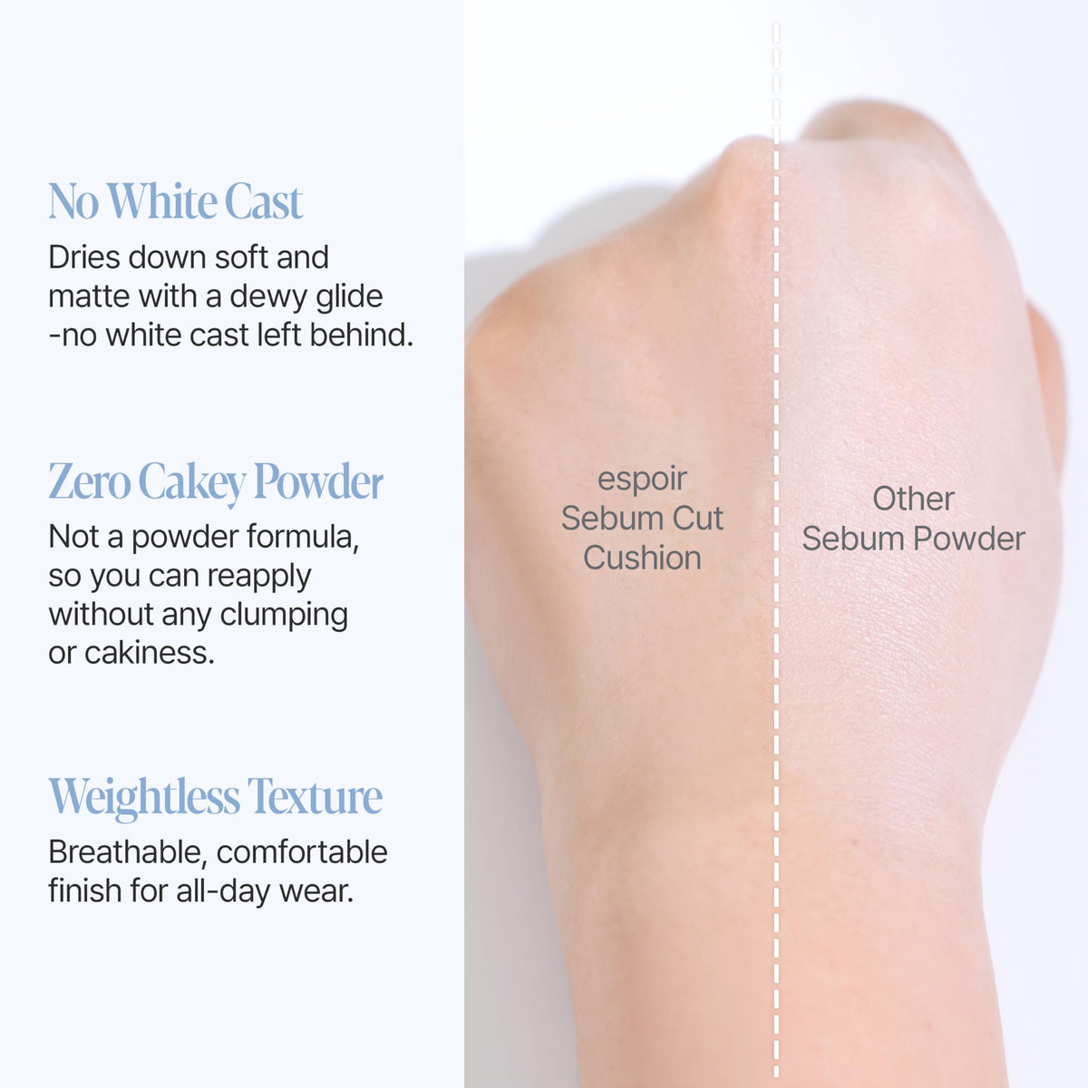 espoir compact label and shade visible highlighting product information