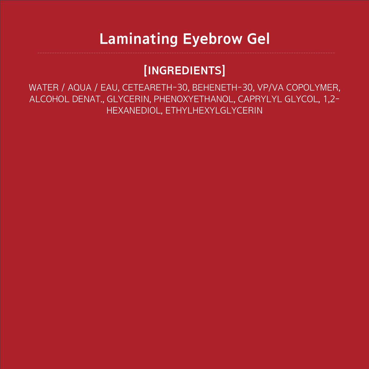 Espoir label close-up showing vegan cruelty-free ingredients