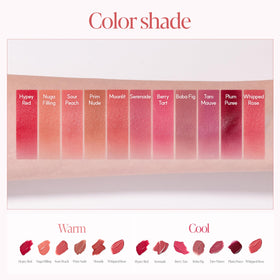Espoir creamy texture swipe illustrating blendability and soft finish benefits