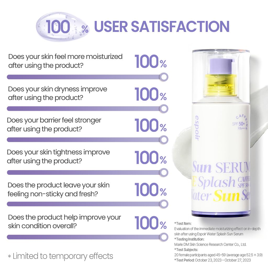 espoir applied on skin before and after to show smooth hydrated finish
