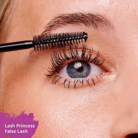 Essence Cosmetics brush profile highlighting conic-shaped fiber brush for length