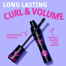 Essence Cosmetics mascara applied in day look showing natural enhanced lashes benefit wearable finish