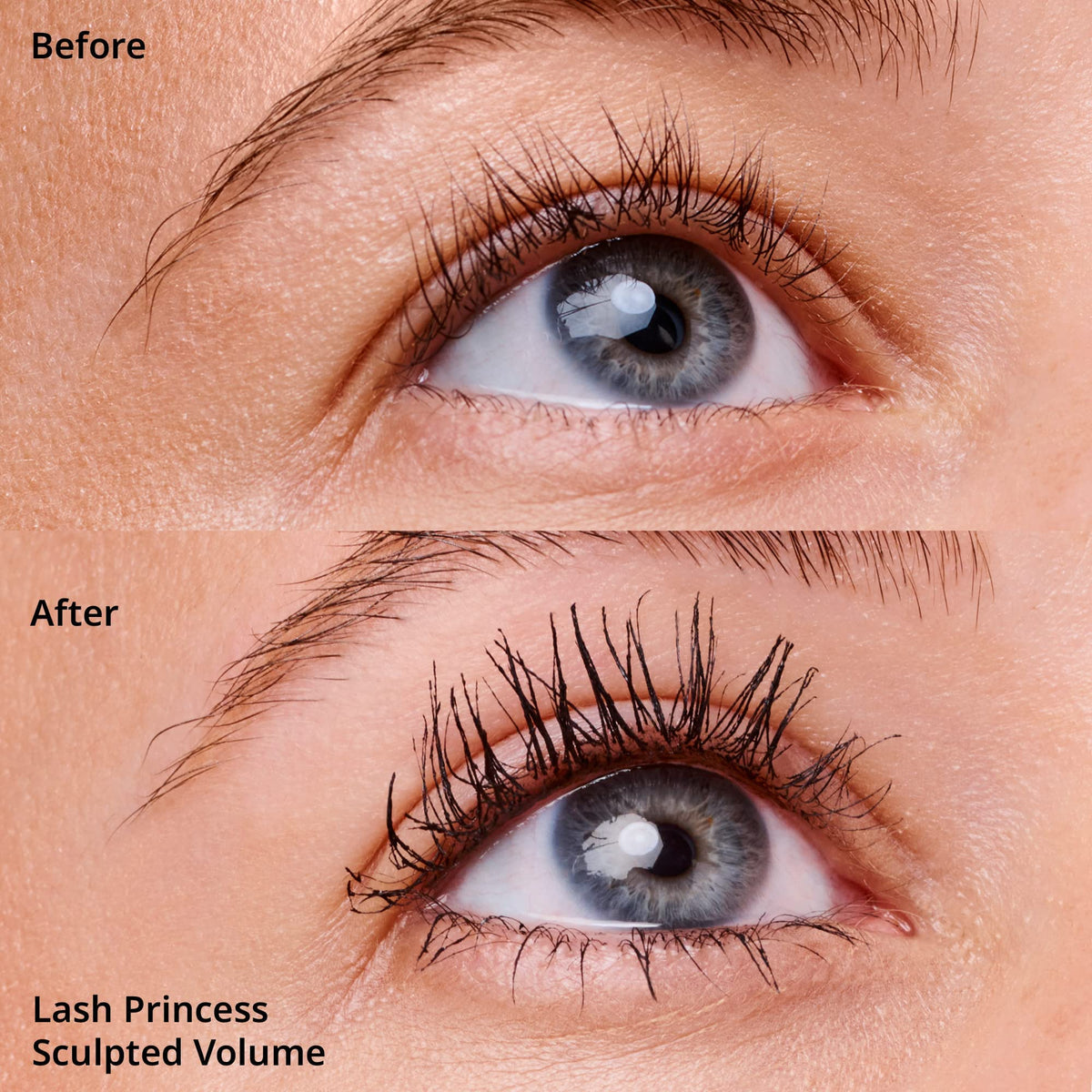 Essence Cosmetics mascara texture swipe showing smooth buildable formula
