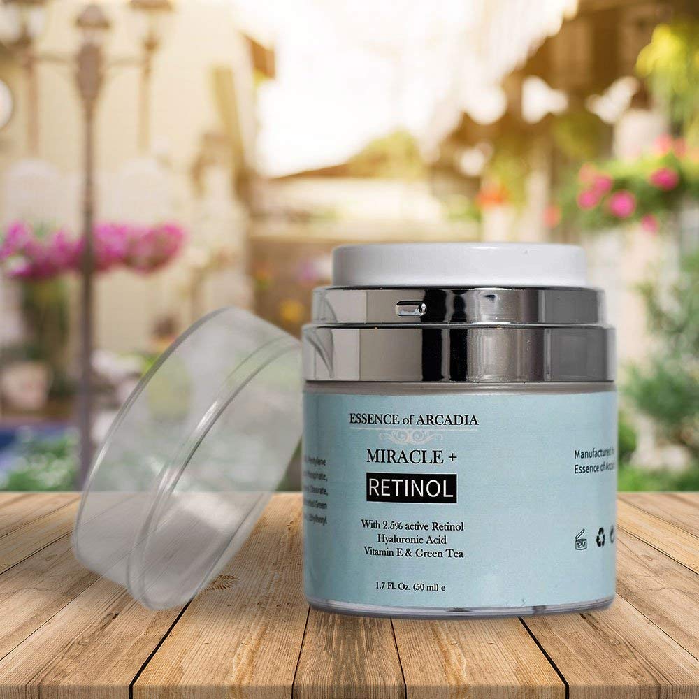 Essence of Arcadia applied near eye area illustrating gentle targeted wrinkle care