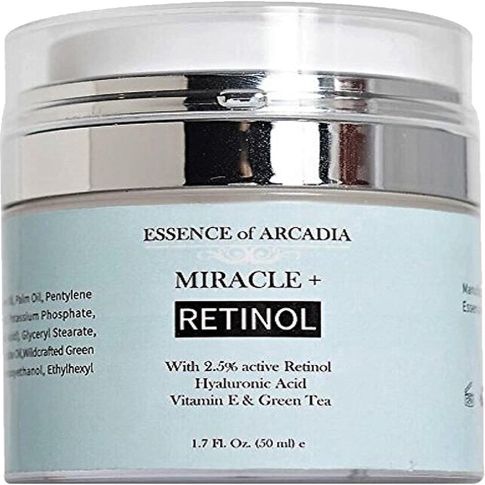 Essence of Arcadia front jar showing product and branding for confident anti-aging care