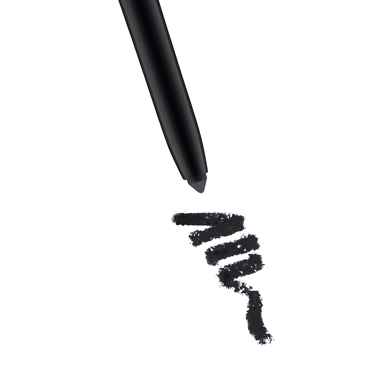 essence texture stroke on hand showing rich black pigment payoff