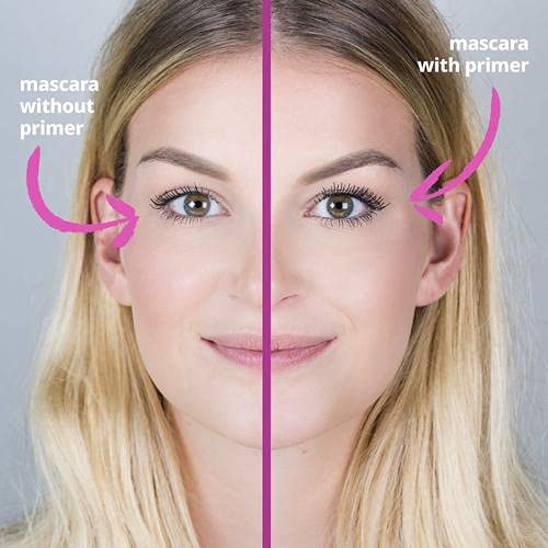 essence texture swatch of white primer on skin showing creamy, buildable finish