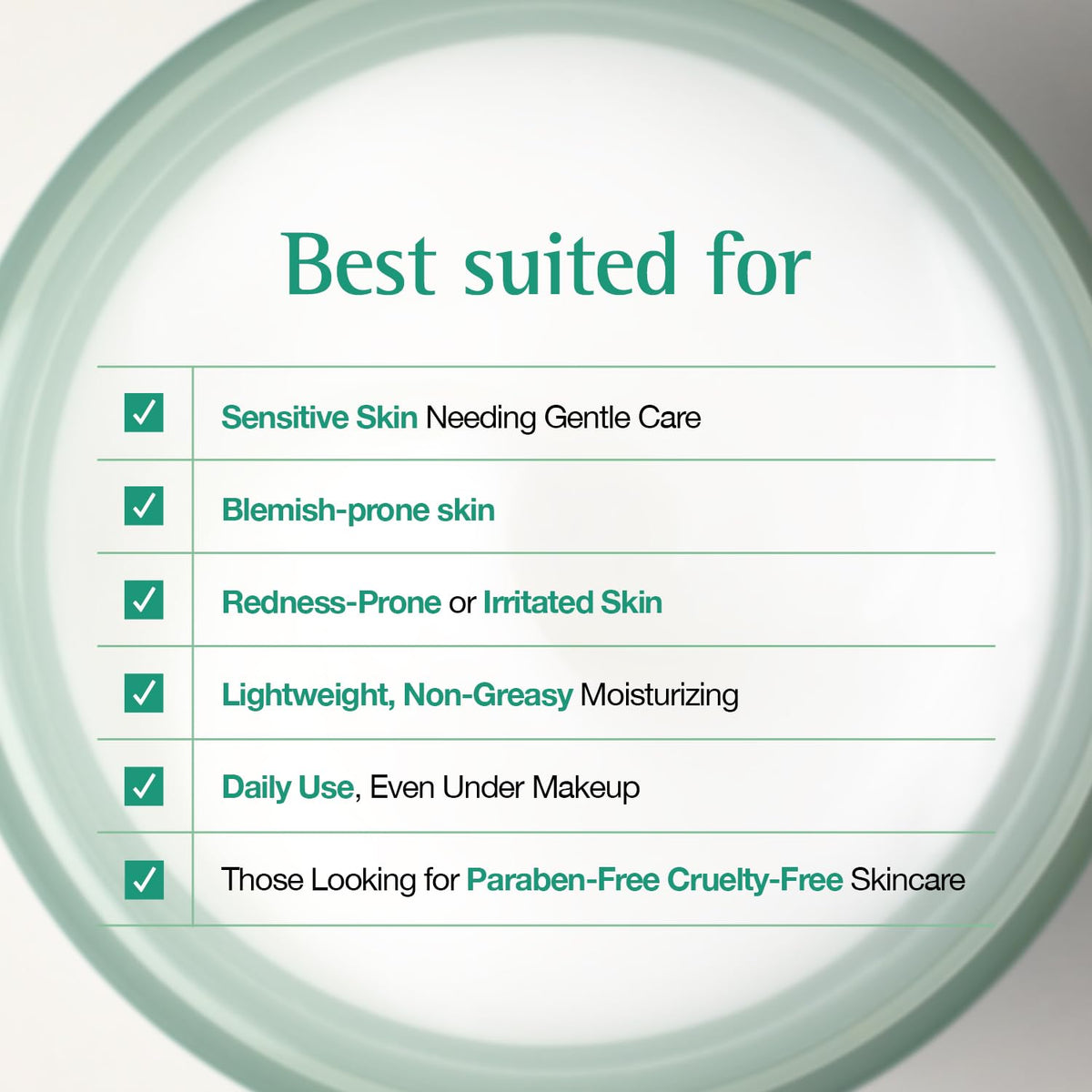 ESSENHERB clinical-style scene indicating redness reduction and cooling effect