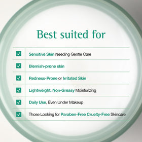 ESSENHERB clinical-style scene indicating redness reduction and cooling effect