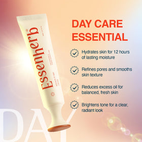 ESSENHERB night cream staged on bathroom counter, supports overnight recovery
