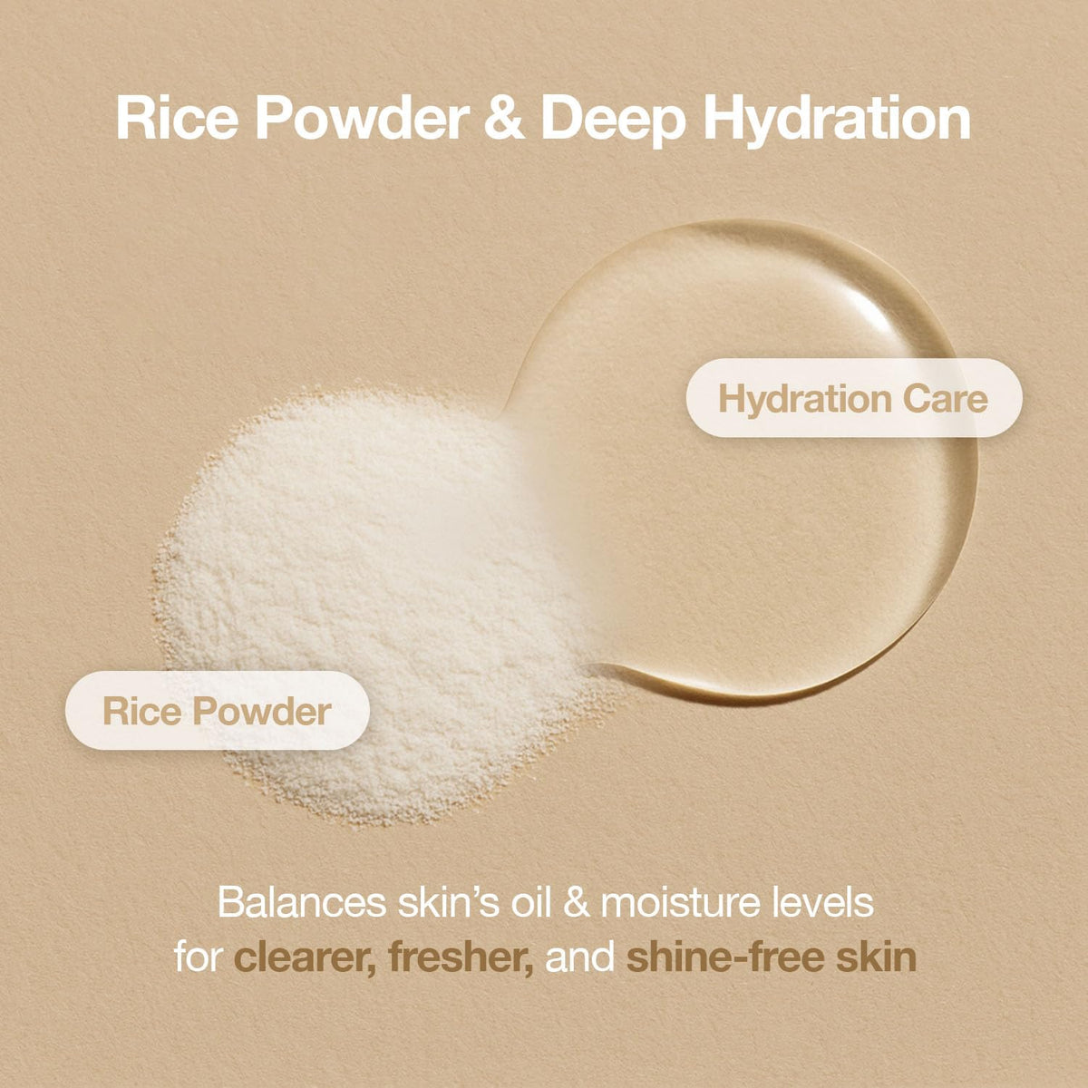ESSENHERB pouring toner onto hand for gentle application and prep