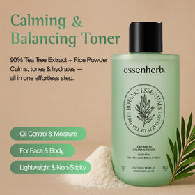 ESSENHERB close-up of clear toner texture demonstrating lightweight hydration