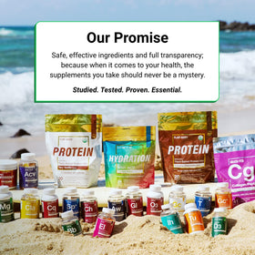 Essential Elements Hair Hero label nutrition facts closeup verifying ingredient transparency