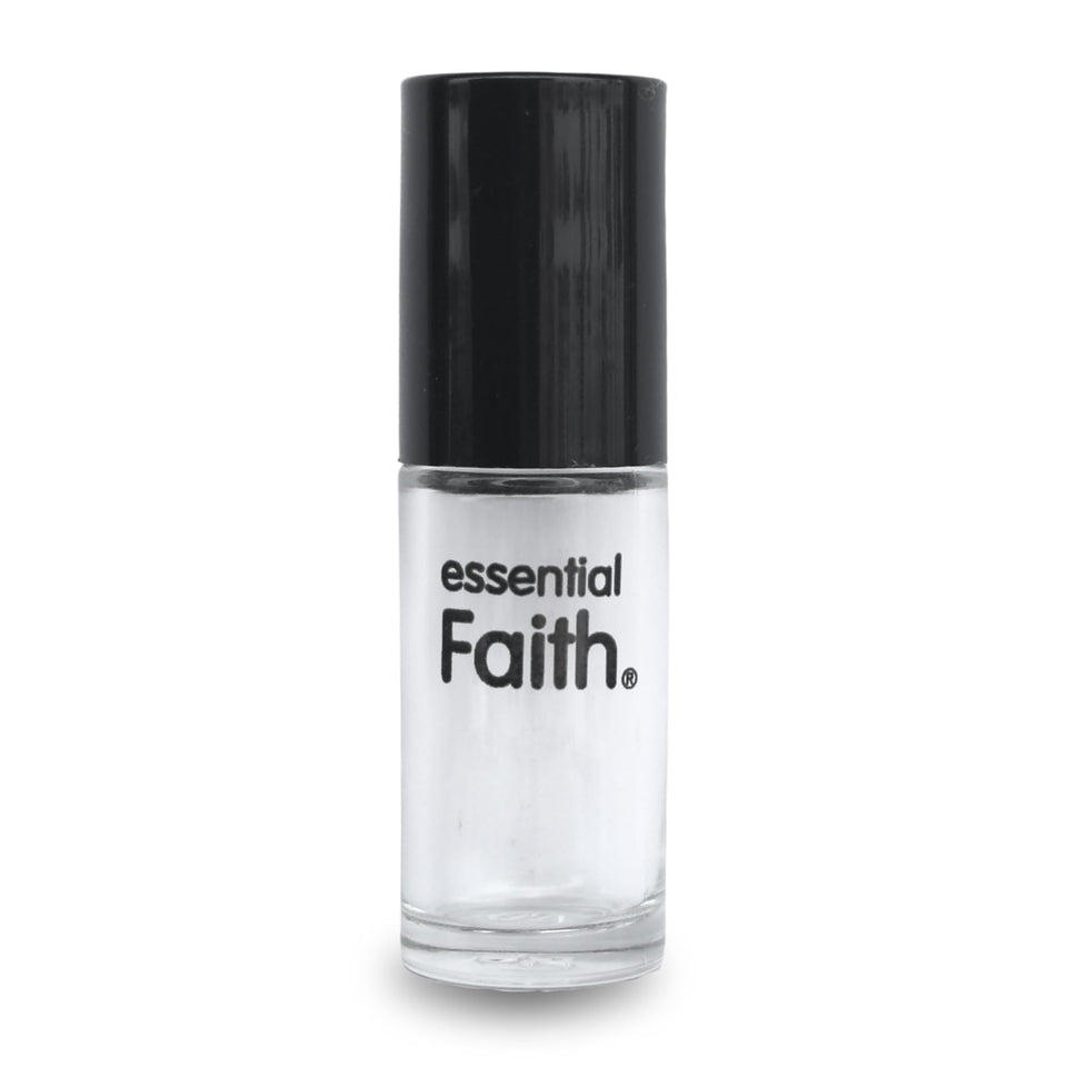 Essential Faith front packaging showing clean roll-on bottle and label, stylish benefit