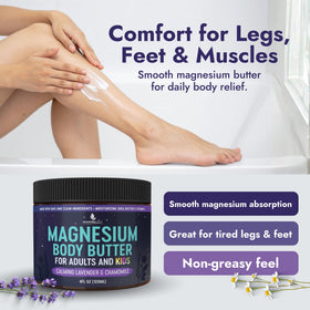 Essentially Based foot massage with butter showing targeted muscle comfort