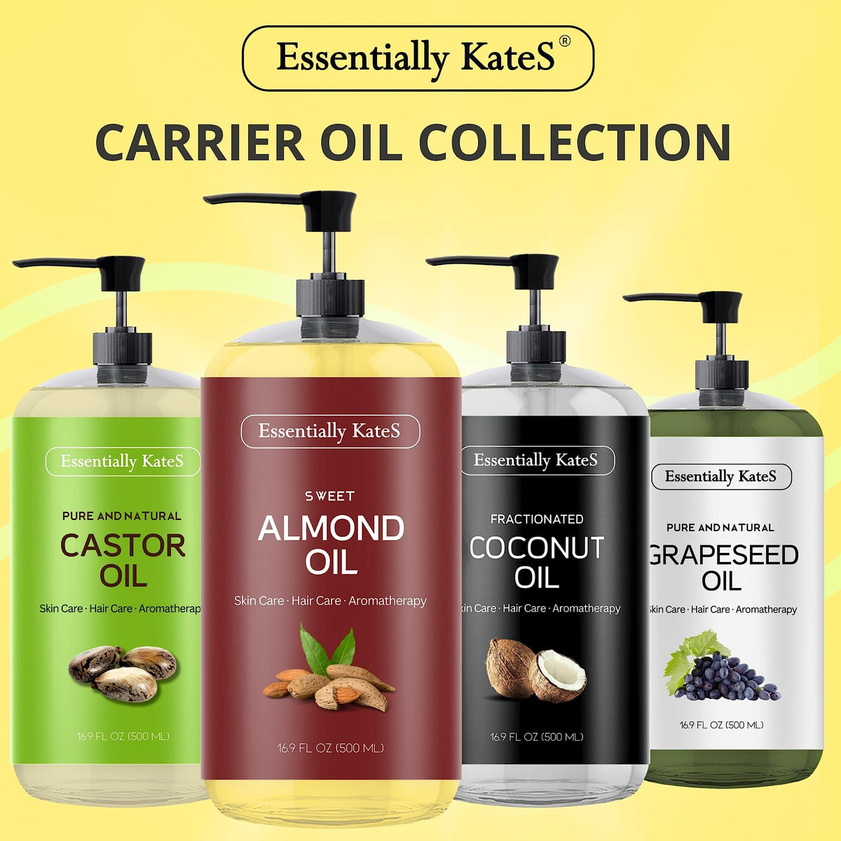 Essentially KateS bottles stored in bathroom shelf showing tidy, daily use