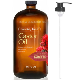 Essentially KateS front glass bottle showing label and eco-friendly packaging benefit