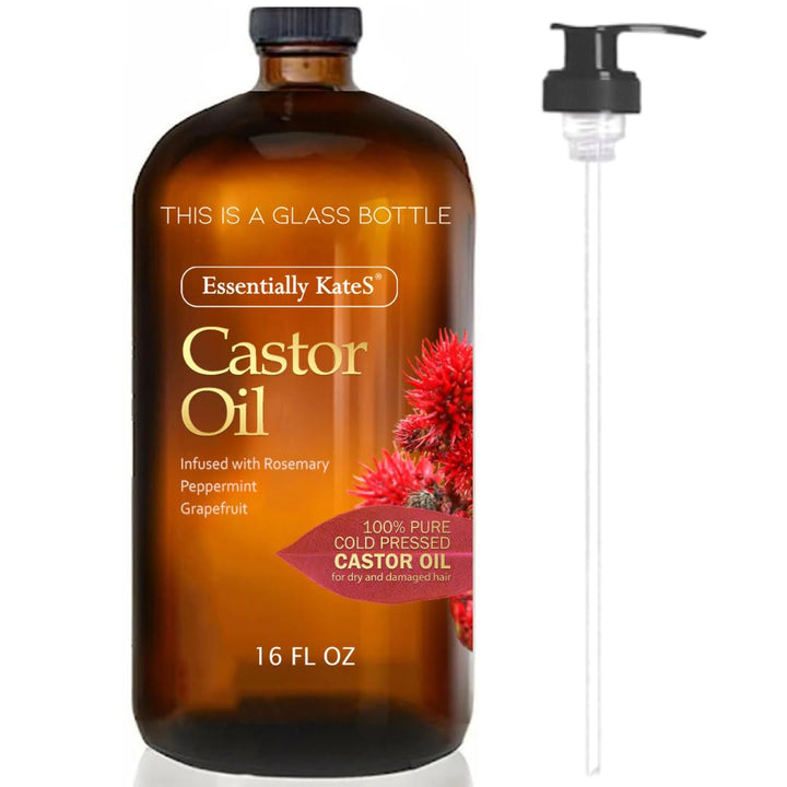 Essentially KateS front glass bottle showing label and eco-friendly packaging benefit