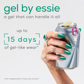 essie bottle beside coin to show size and portability for travel