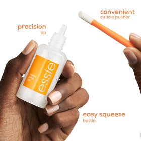 essie ingredients apricot oil and aloe displayed to show moisturizing benefits