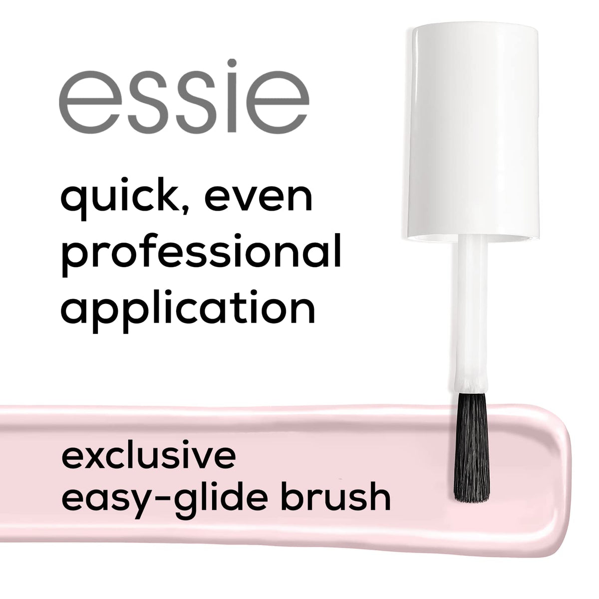 essie label close-up displays ingredient information and vegan 8-free benefit