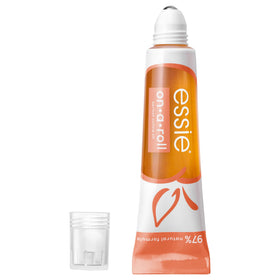 essie front packaging showing roll-on bottle and brand benefit