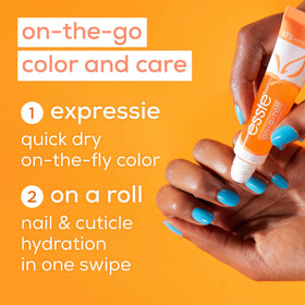 essie product in hand showing travel-friendly 0.46 fl oz size