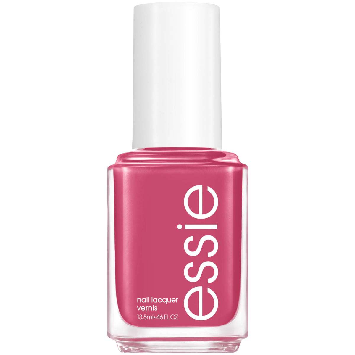 essie sun-renity bottle front showing creamy pink and glossy shine