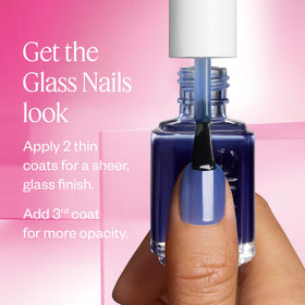 essie polish texture reflecting light on surface benefit: demonstrates glossy glass effect