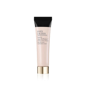 Estée Lauder travel primer front view showing compact tube and glow benefit
