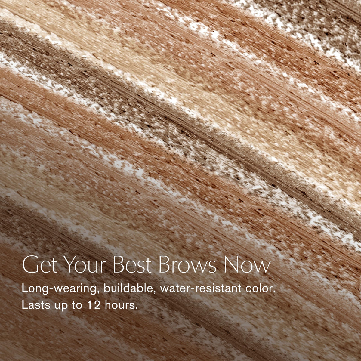 Estée Lauder Brow Now spoolie brushing blended color for natural finish