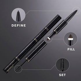Estée Lauder BrowPerfect micro‑tip pencil close-up for precise hairlike strokes
