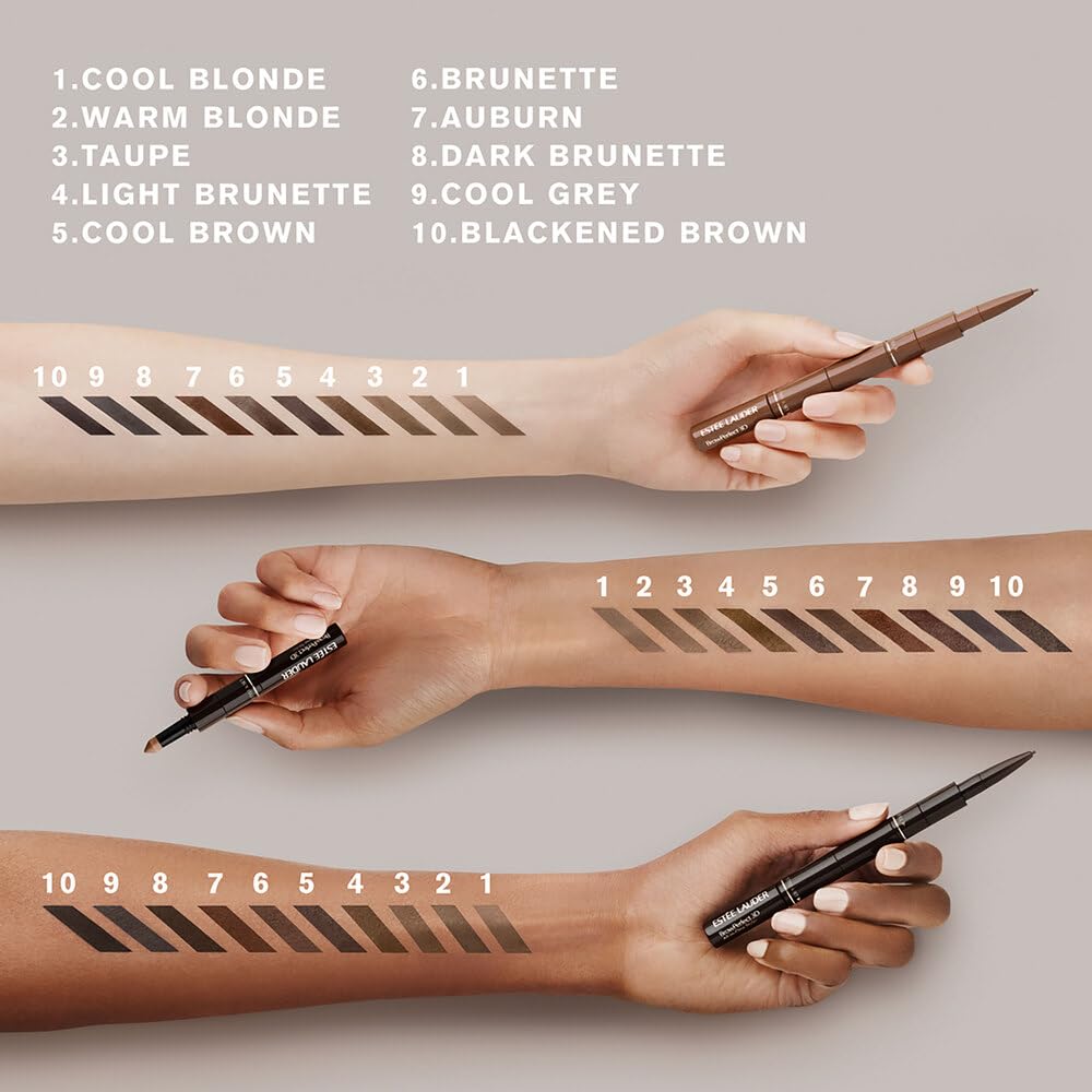 Estée Lauder BrowPerfect powder tip dispensing buildable pigment for fuller brows