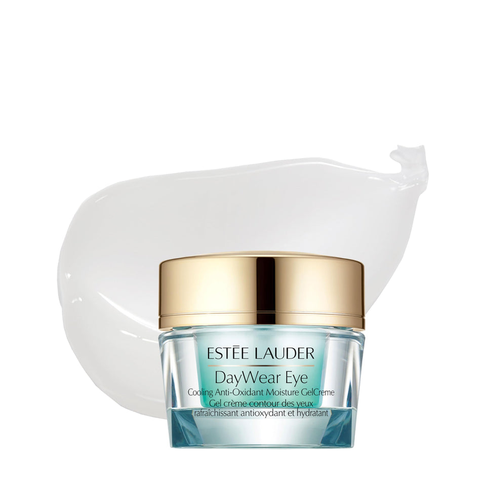 Estée Lauder DayWear front jar showing packaging and size benefit