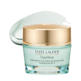 Estée Lauder jar front view showing product and branding for easy identification