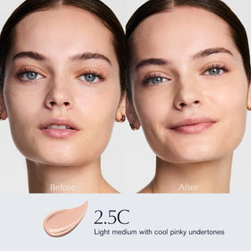 Estée Lauder 3D sculpting wand close-up showing precision tip for controlled application