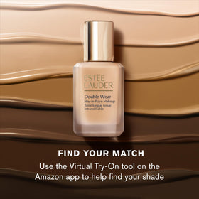 Estée Lauder split-face before and after showing pore-blurring result