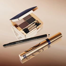 Estée Lauder double-ended pencil with smudger and tip, displays versatility benefit
