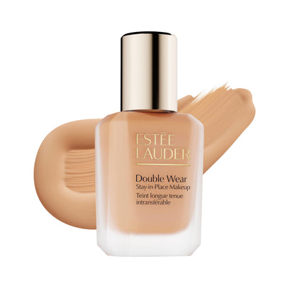 Estée Lauder bottle front view showing sleek packaging and portability benefit